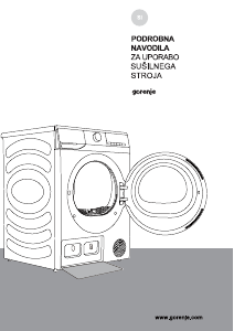 Priročnik Gorenje DHNE7D Sušilni stroj
