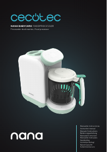 Kullanım kılavuzu Cecotec Nana BabyCare Mutfak robotu