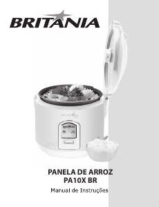 Manual Britania PA10X BR Cozedor de arroz