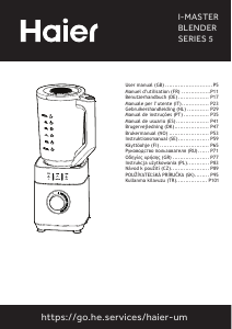 Manual de uso Haier HBL5B2 011 Batidora