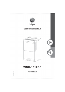Mode d’emploi Blyss WDH-1012EC Déshumidificateur