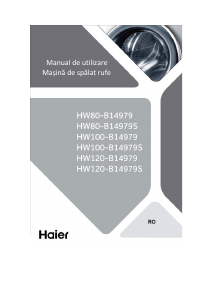Manual Haier HW80-B14979 Mașină de spălat