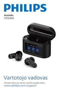 Vadovas Philips TAT6000BK Ausinės