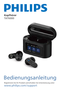 Bedienungsanleitung Philips TAT6000BK Kopfhörer