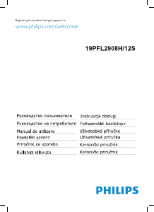 Manuál Philips 19PFL2908H LED televize