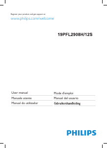 Manual Philips 19PFL2908H Televisor LED