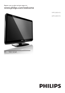 Manual Philips 19PFL3205H LED Television