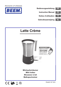 Handleiding Beem W7.001 Latte Creme Melkopschuimer