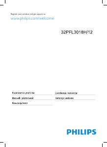 Vadovas Philips 32PFL3018H LED televizorius