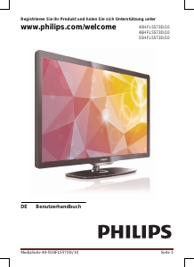 Bedienungsanleitung Philips 40HFL5573D LED fernseher