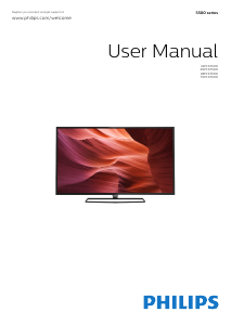 Manual Philips 40PFK5500 LED Television