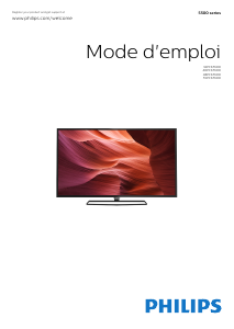Mode d’emploi Philips 40PFK5500 Téléviseur LED