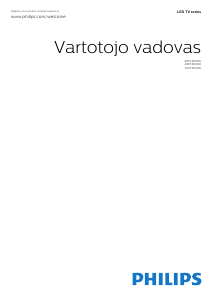 Vadovas Philips 40PFK6300 LED televizorius