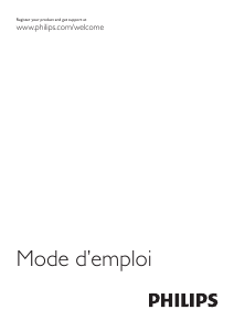 Mode d’emploi Philips 42PFL6877H Téléviseur LED