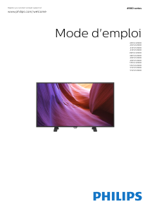 Mode d’emploi Philips 43PUK4900 Téléviseur LED