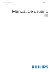 Manual de uso Philips 50PUS6703 Televisor de LED