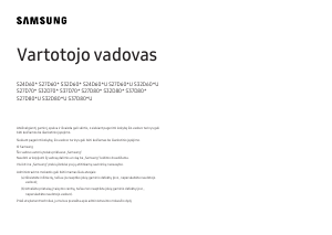Vadovas Samsung S24D600UAU LED monitorius