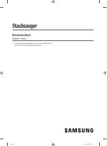 Bedienungsanleitung Samsung VS20C8522TN Staubsauger