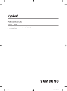 Návod Samsung VS20C852CTN Vysávač