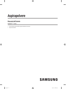 Manuale Samsung VS20C852FTB Aspirapolvere