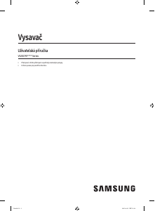 Manuál Samsung VS20C9542TN Vysavač