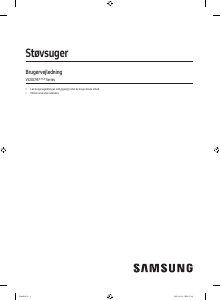 Brugsanvisning Samsung VS20C9542TN Støvsuger