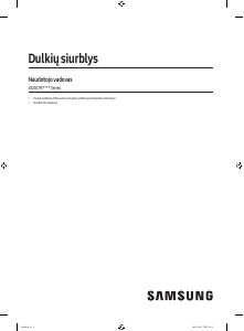 Vadovas Samsung VS20C9542TN Dulkių siurblys