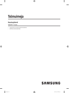 Kasutusjuhend Samsung VS20C9544TB Tolmuimeja