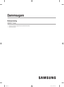 Bruksanvisning Samsung VS20C954CTN Dammsugare