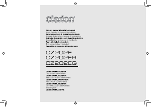 Manual de uso Clarion CZ202ER Radio para coche