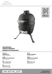 Manual Grill Meister IAN 407149 Barbecue