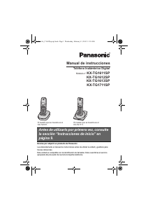 Manual de uso Panasonic KX-TG1613 Teléfono inalámbrico