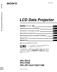 Mode d’emploi Sony VPL-FE110U Projecteur