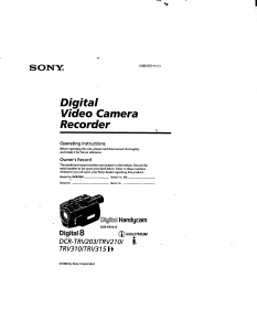 Manual Sony DCR-TRV203 Camcorder
