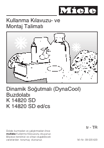 Kullanım kılavuzu Miele K 14820 SD ed/cs Buzdolabı