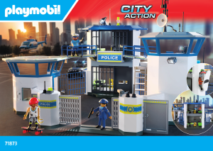 Bedienungsanleitung Playmobil set 71873 City Action Polizei-Kommandozentrale
