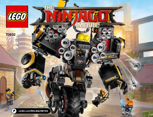 Manual Lego set 70632 Ninjago Robô sísmico