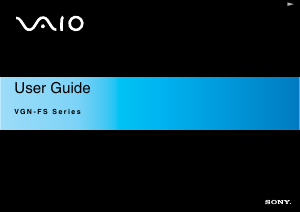 Manual Sony Vaio VGN-FS115MR Laptop