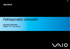 Használati útmutató Sony Vaio VGN-TT26XRN Laptop