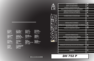 Руководство Master DH 752 P Воздухоосушитель