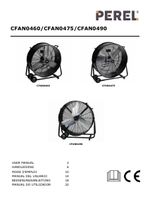 Mode d’emploi Perel CFAN0460 Ventilateur