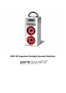 Bruksanvisning Pure Acoustics MCP-20 Supreme Högtalare