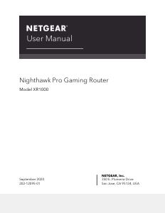 Handleiding Netgear XR1000 Nighthawk Pro Router
