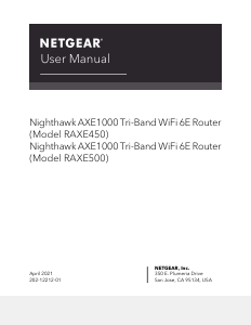 Manual Netgear RAXE450 Nighthawk Router