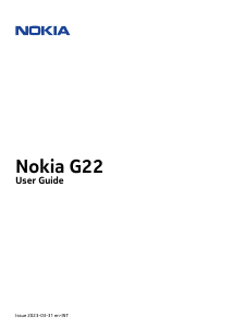 Bruksanvisning Nokia G22 Mobiltelefon