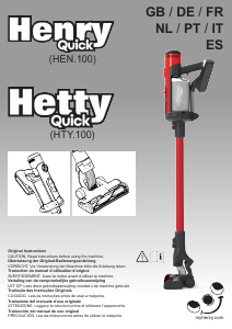 Mode d’emploi Numatic HEN 100 Henry Quick Aspirateur