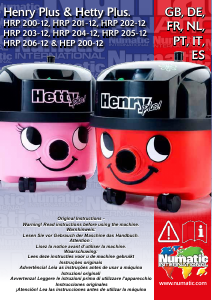 Mode d’emploi Numatic HEP 200-12 Aspirateur