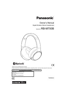 Manual Panasonic RB-M700 Headphone