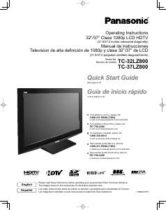 Mode d’emploi Panasonic TC-32LZ800 Téléviseur LCD
