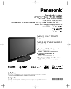 Mode d’emploi Panasonic TC-L26X1 Téléviseur LCD